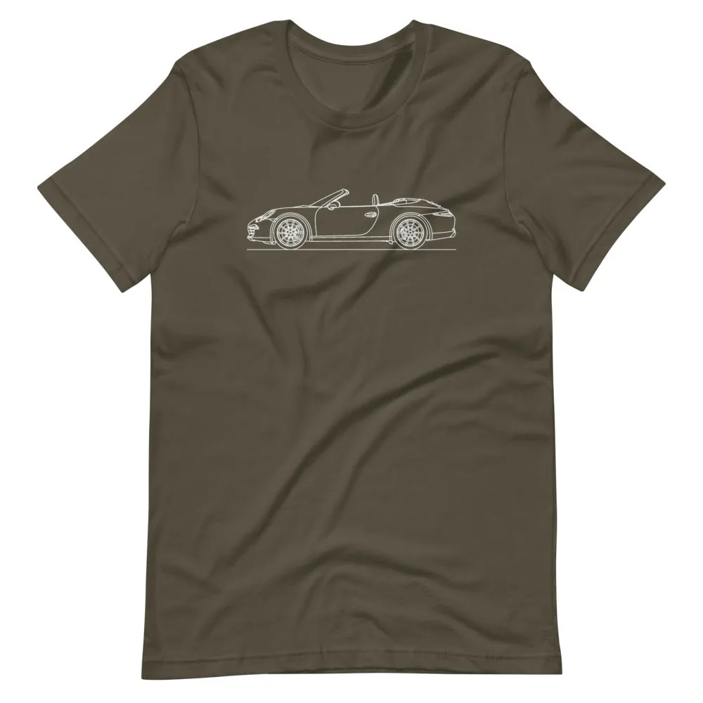 Porsche 911 991.1 Cabriolet silhouette T-shirt