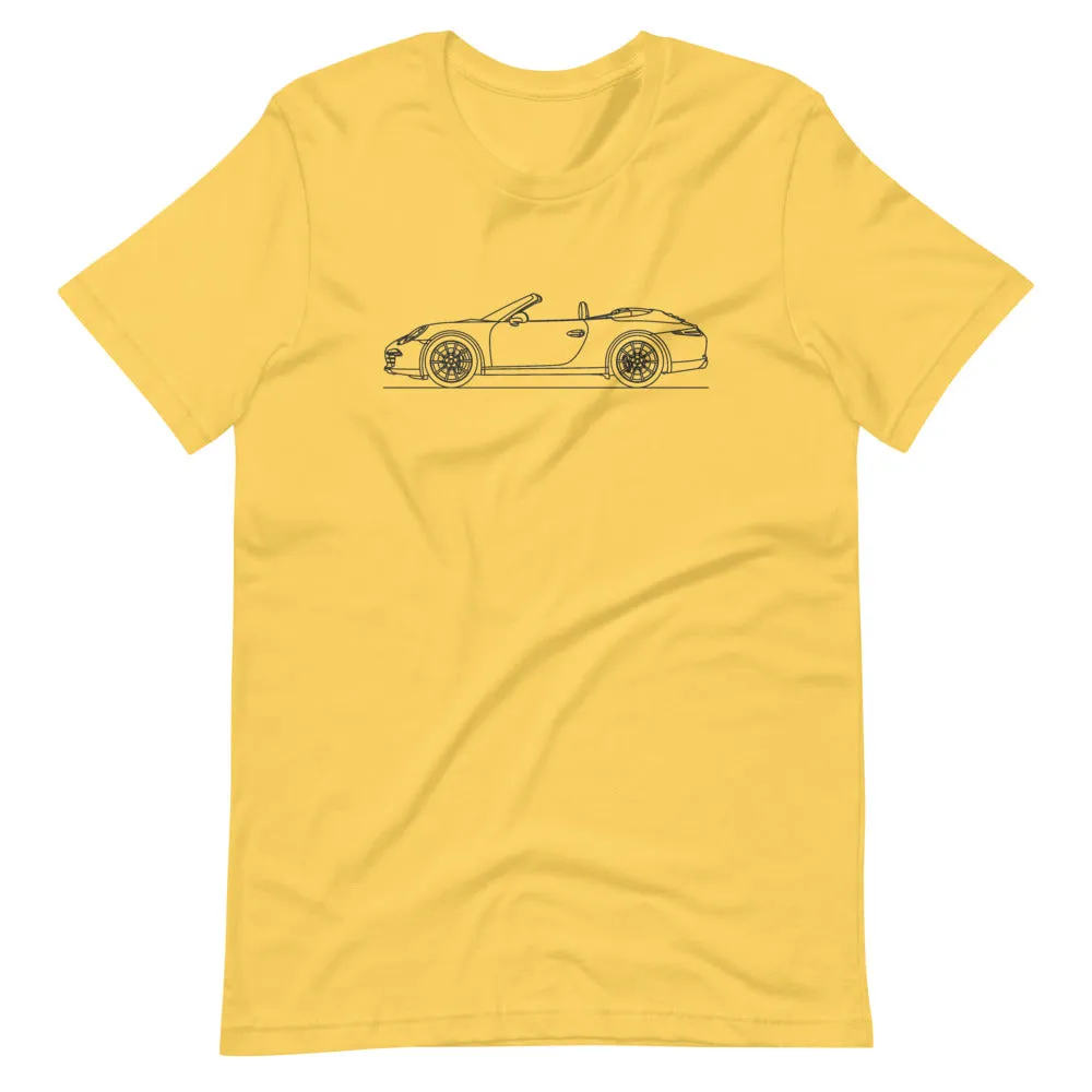 Porsche 911 991.1 Cabriolet silhouette T-shirt