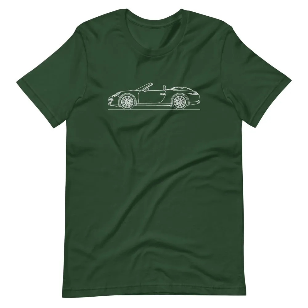 Porsche 911 991.1 Cabriolet silhouette T-shirt