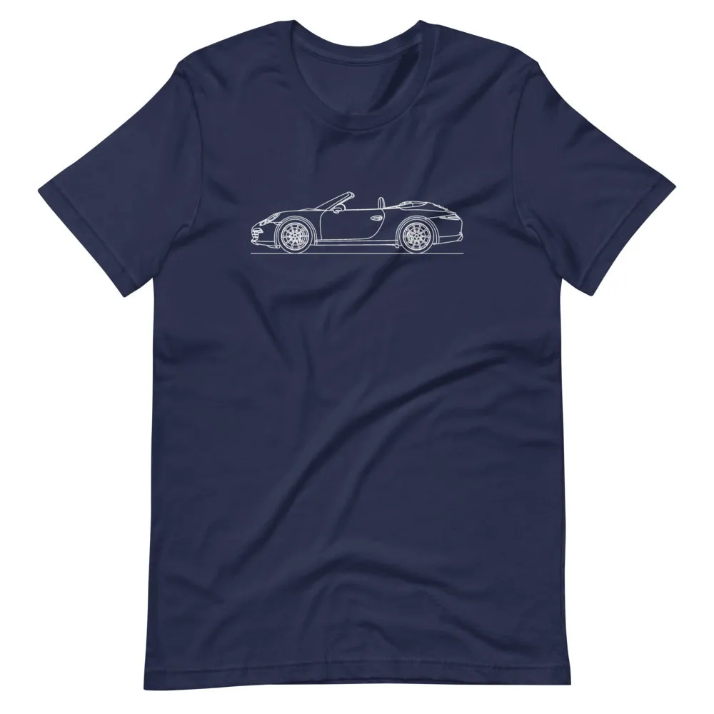 Porsche 911 991.1 Cabriolet silhouette T-shirt