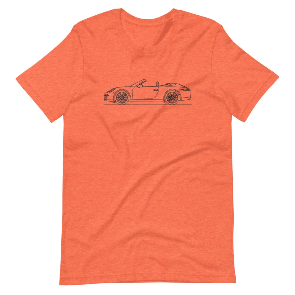 Porsche 911 991.1 Cabriolet silhouette T-shirt