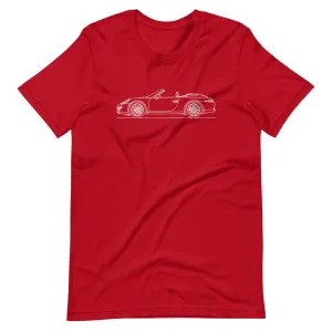 Porsche 911 991.1 Cabriolet silhouette T-shirt