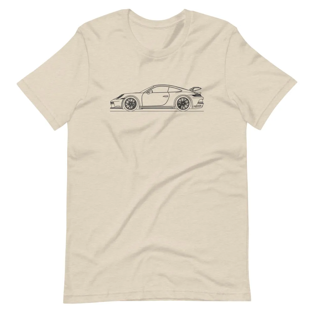 Porsche 911 992 GT3 silhouette t-shirt