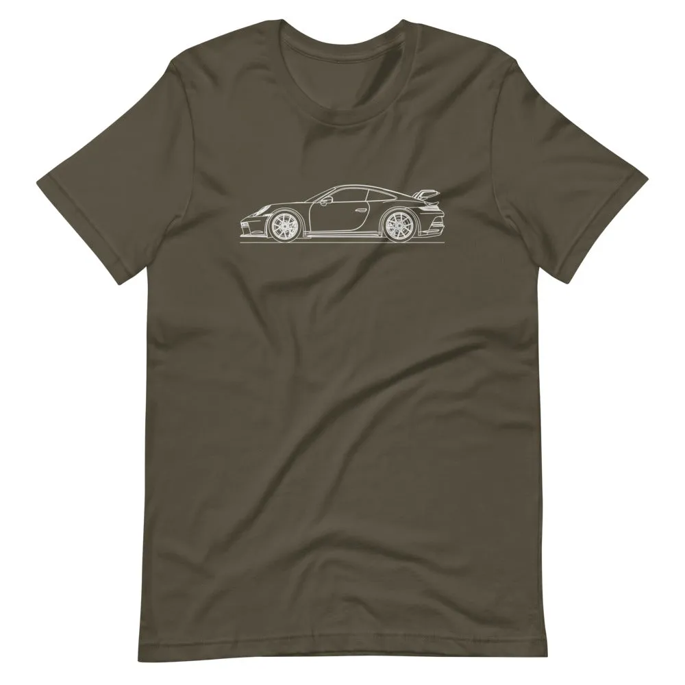 Porsche 911 992 GT3 silhouette t-shirt