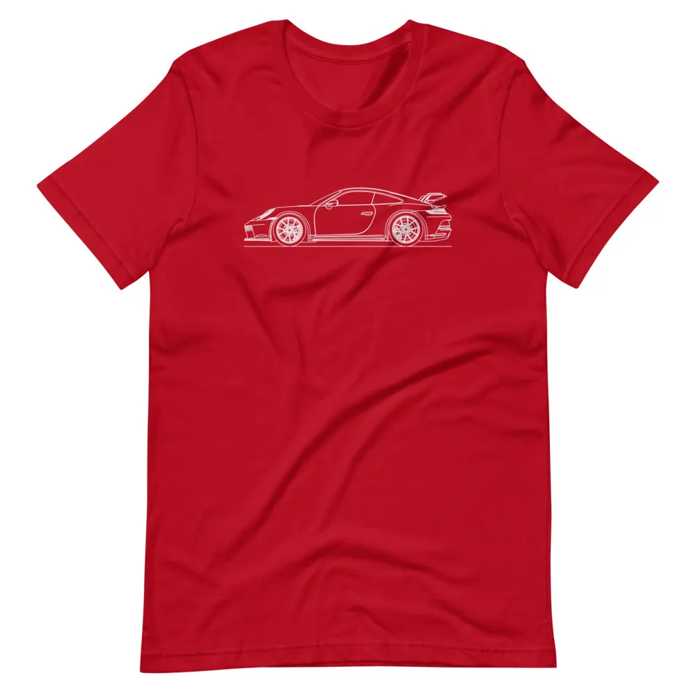 Porsche 911 992 GT3 silhouette t-shirt