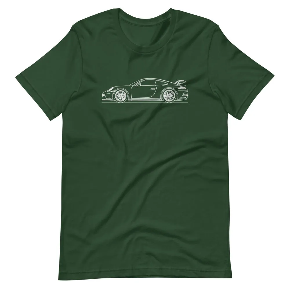 Porsche 911 992 GT3 silhouette t-shirt