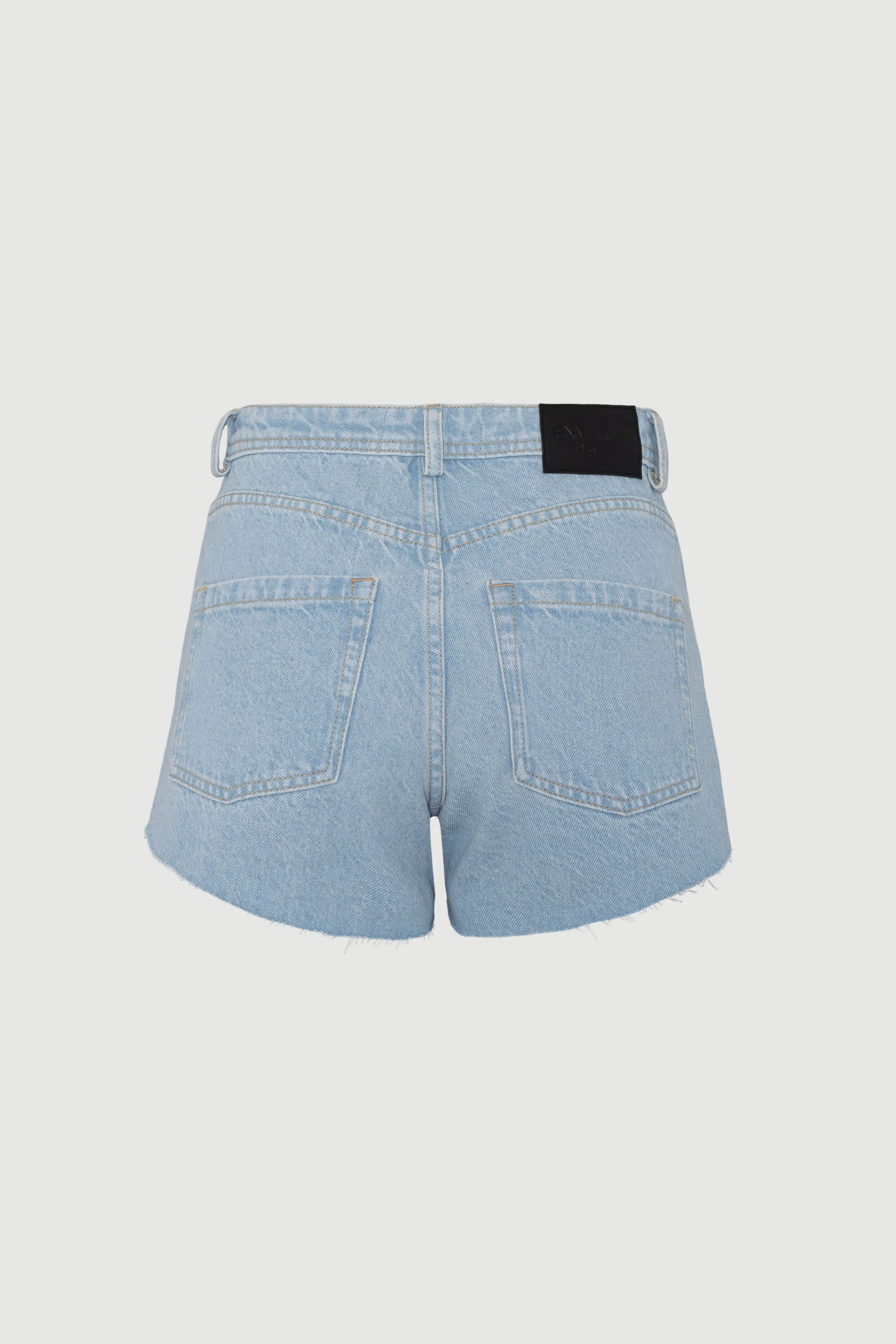 Porto shorts raw - Organic cotton - Light blue