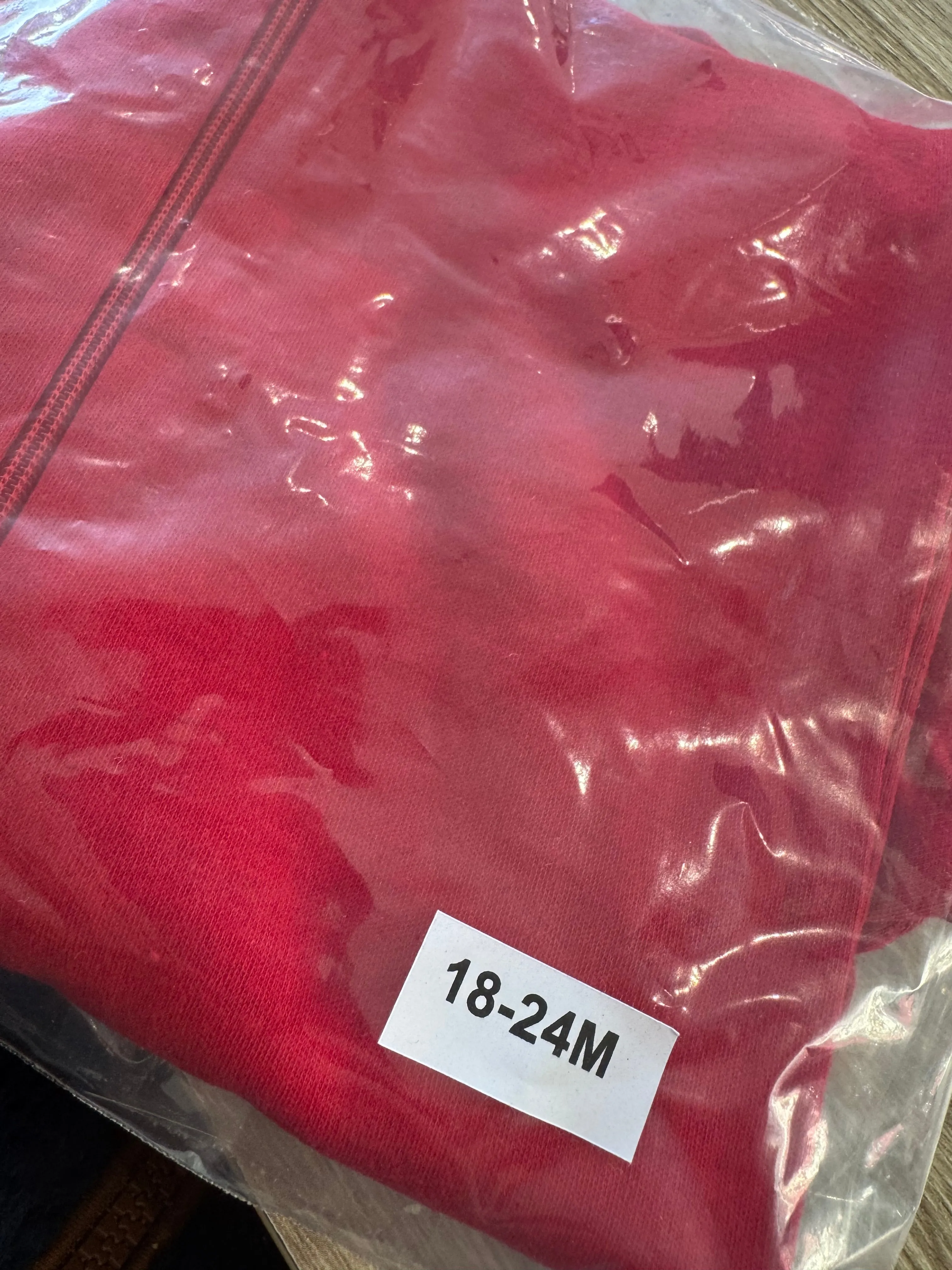 Primary Organic Sleepsuit - Plain dye Red (New) newborn to 18-24m