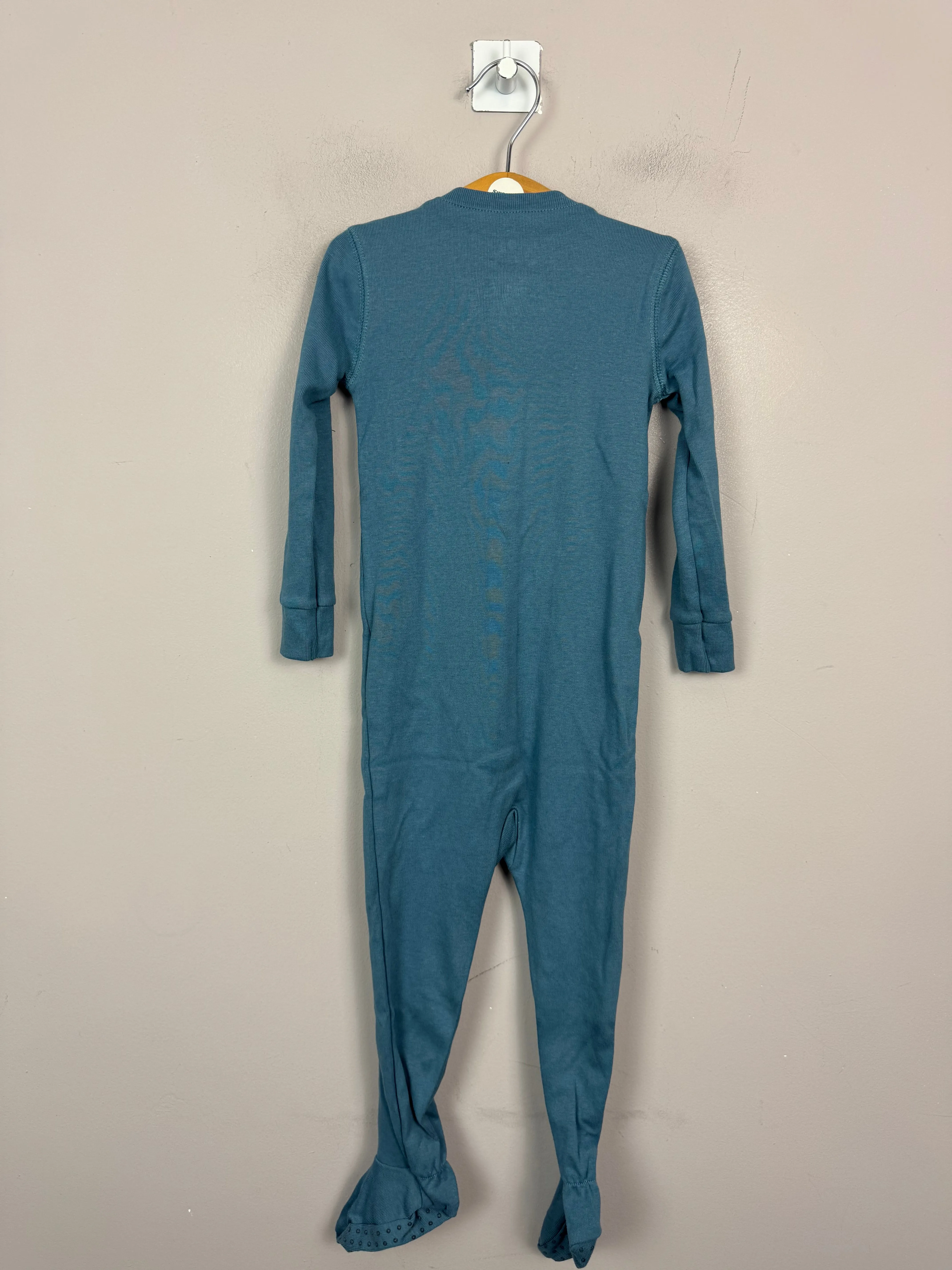Primary Organic Sleepsuit - Plain dye, Slate Blue (New) newborn, 9-12, 12-18, 18-24m