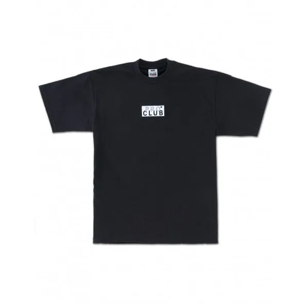 Pro Club Heavyweight Short Sleeve Embroidered Box Logo Tee - Black