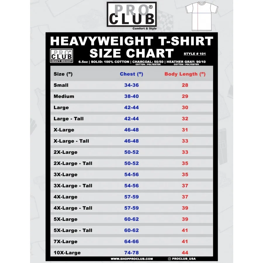 Pro Club Heavyweight Short Sleeve Embroidered Box Logo Tee - Pink