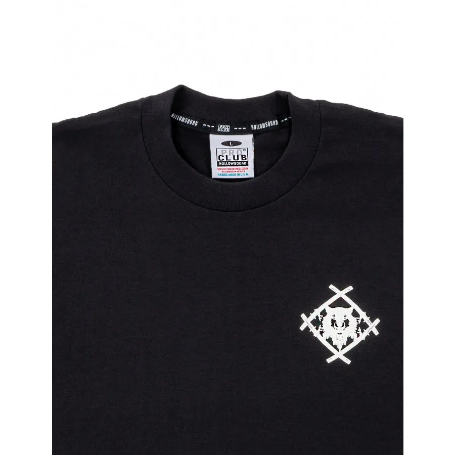 Pro Club Hollowsquad Heavyweight Short Sleeve Tee - Black