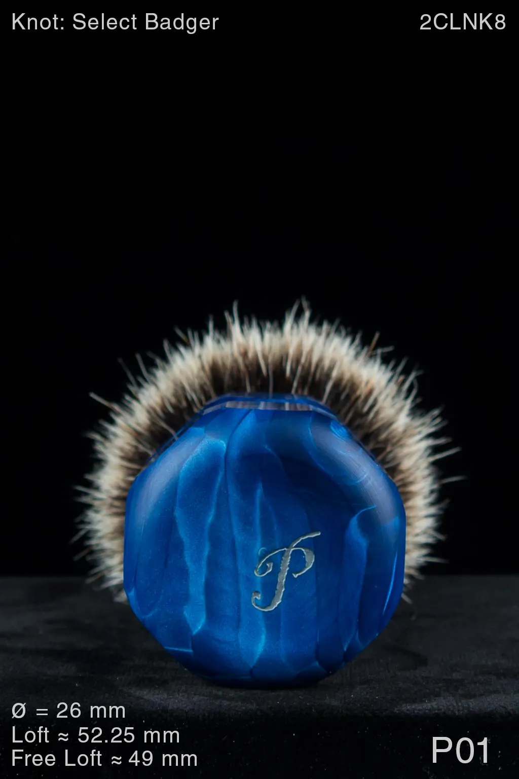 Prototype 26 mm Machine Finished Blue Juma