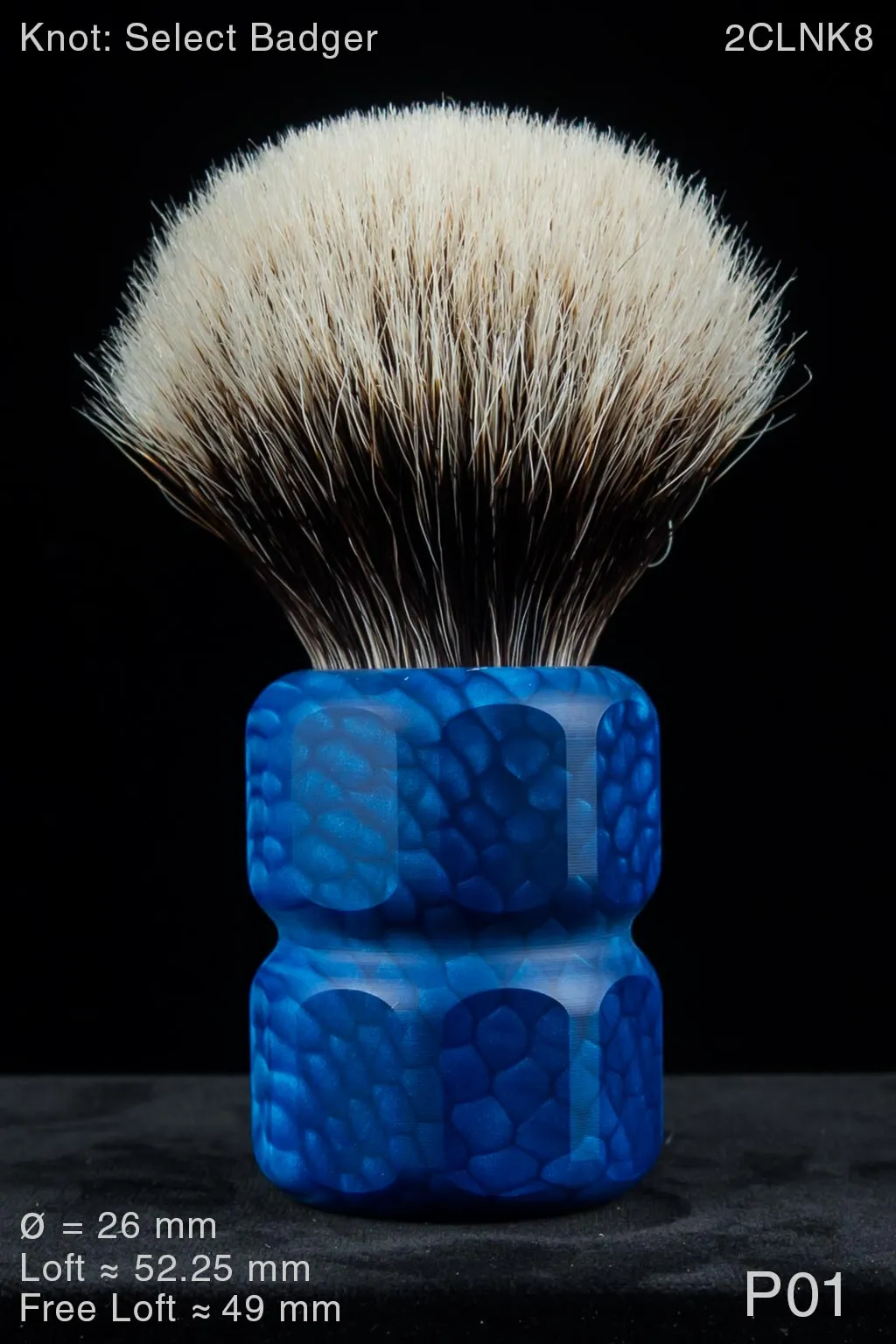 Prototype 26 mm Machine Finished Blue Juma