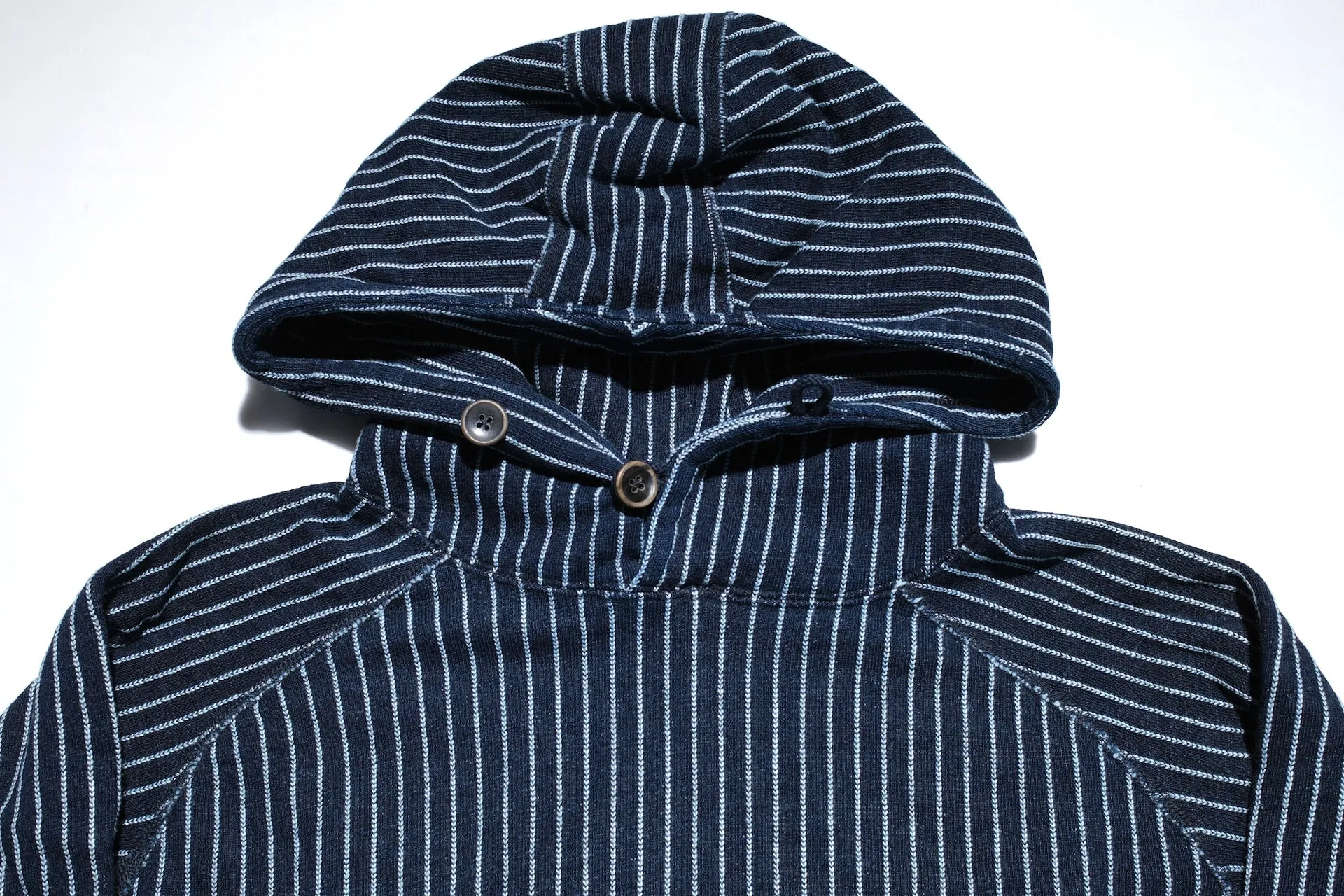 Pure Blue Japan Indigo Dyed "Stripes" Raglan Pullover