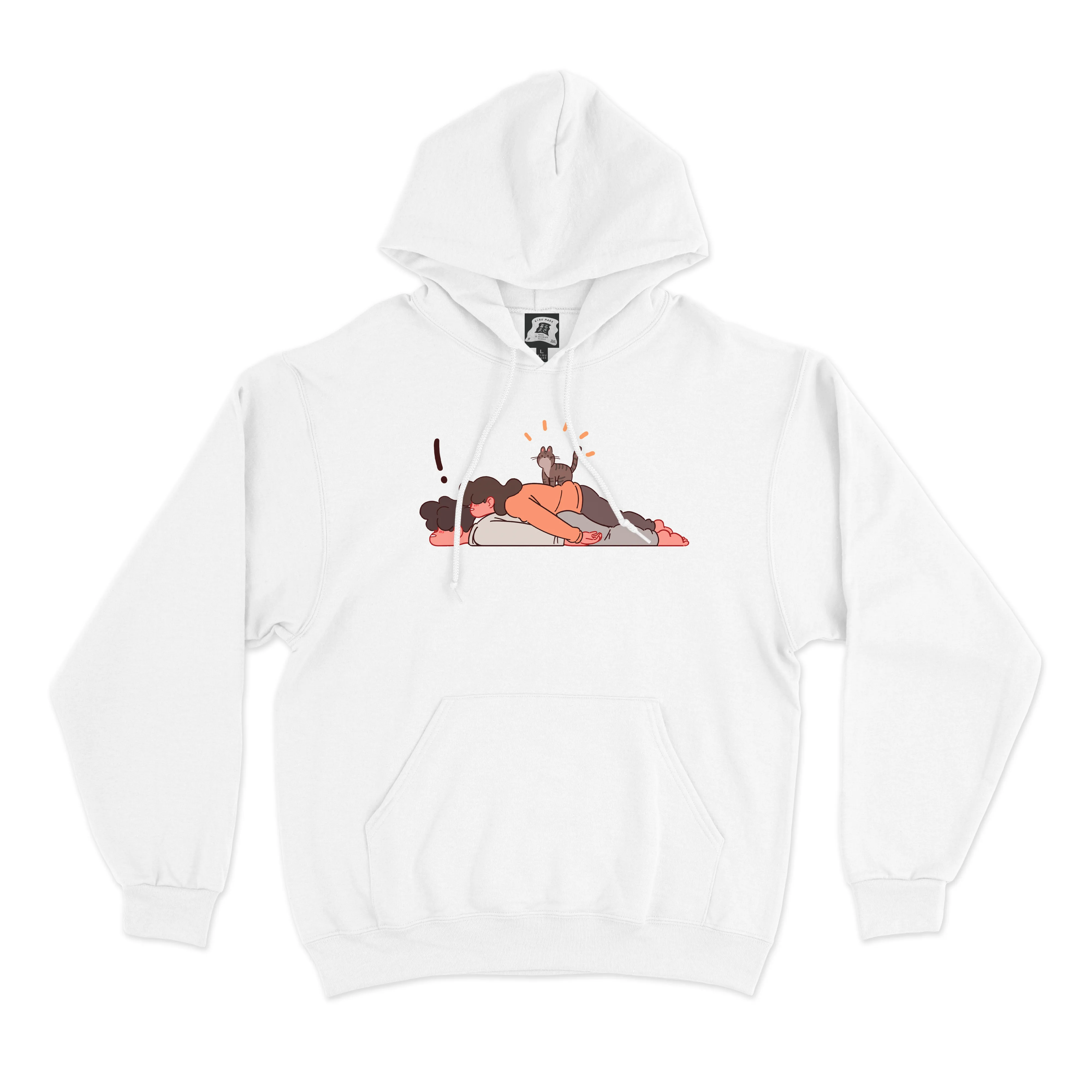 "2" Basic Hoodie White/Beige