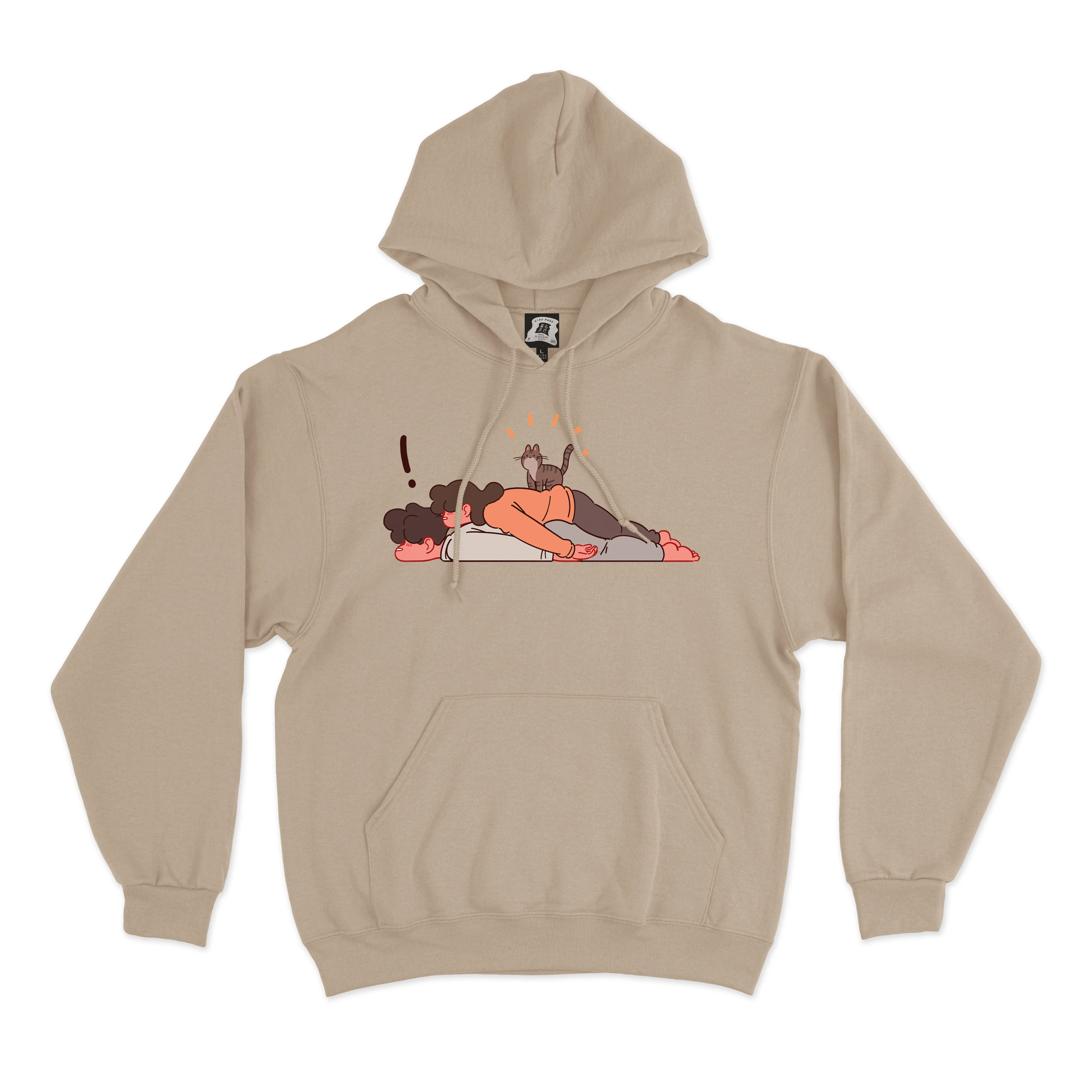 "2" Basic Hoodie White/Beige