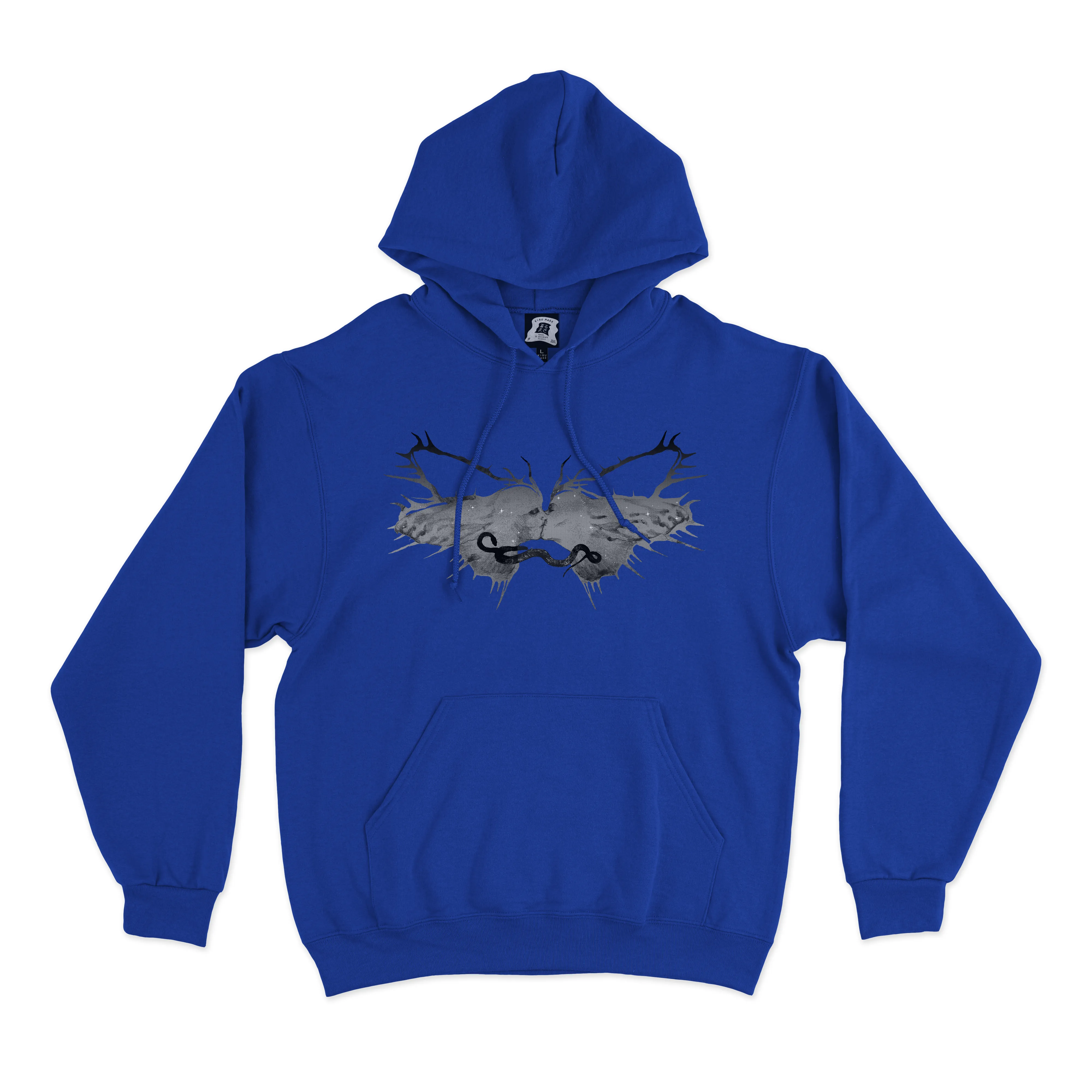 "Alumina" Basic Hoodie Cobalt Blue