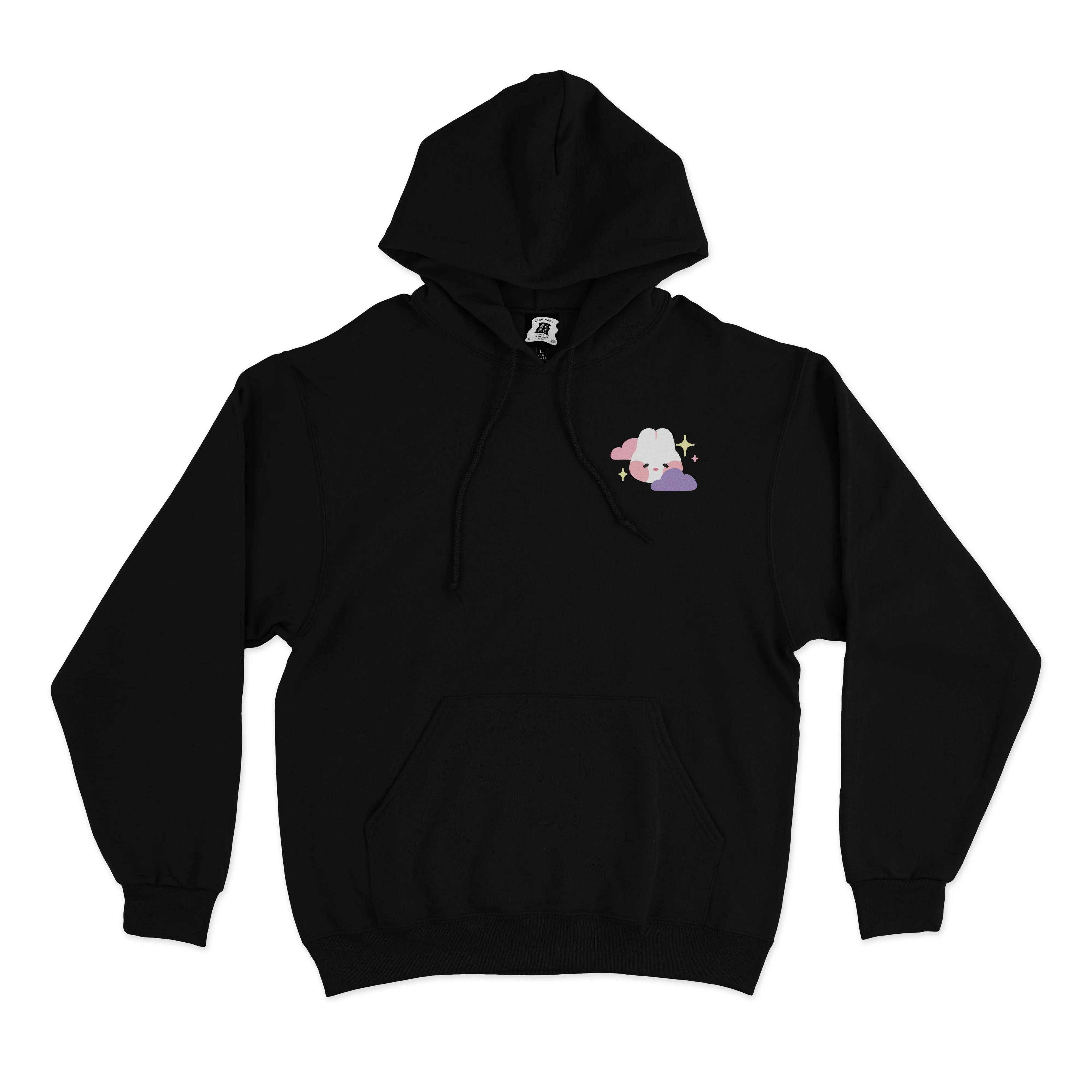 "Bunny Dream" Basic Hoodie Black