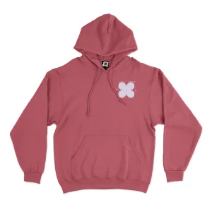 "Calm" Basic Hoodie White/Pink