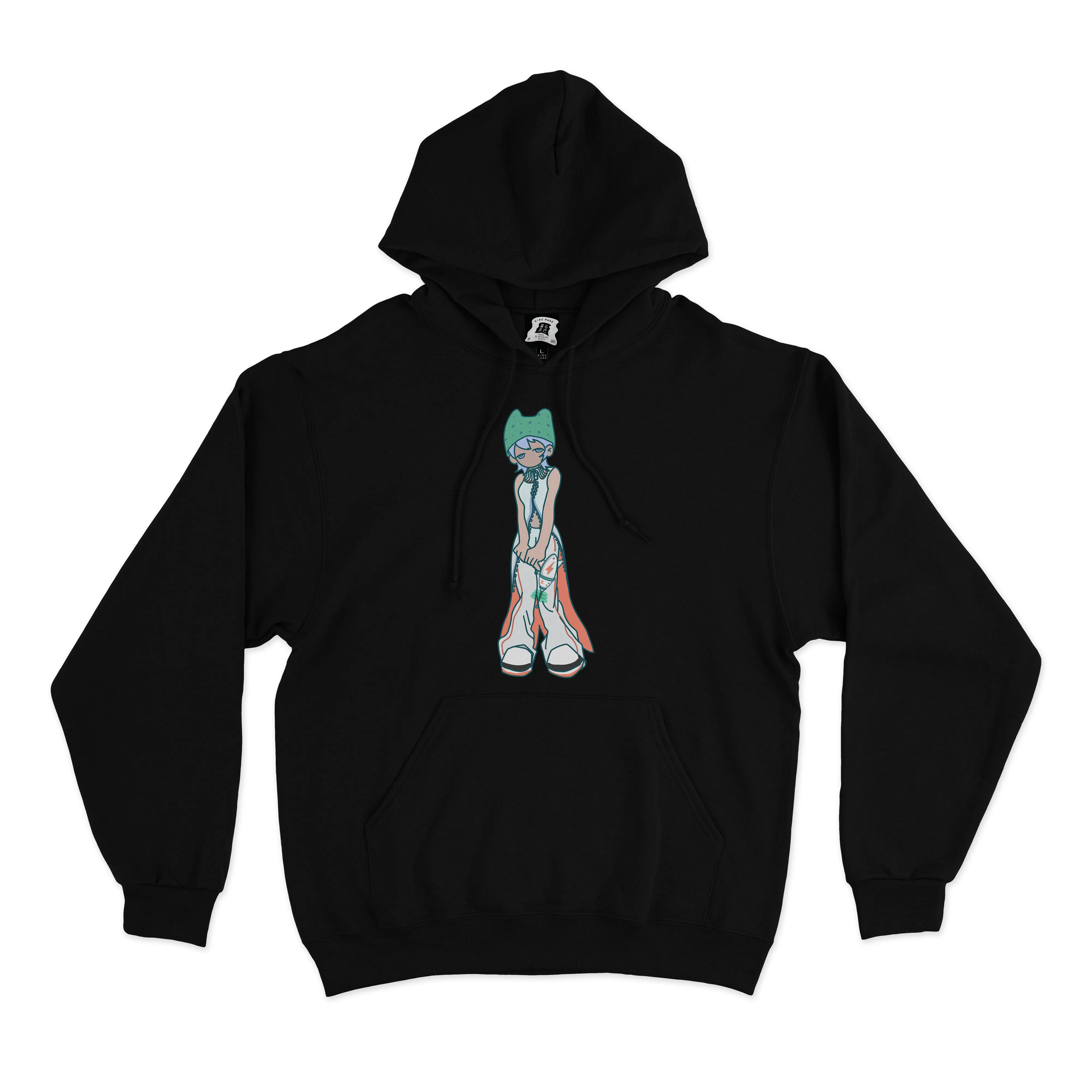 "Congming1" Basic Hoodie Black/White