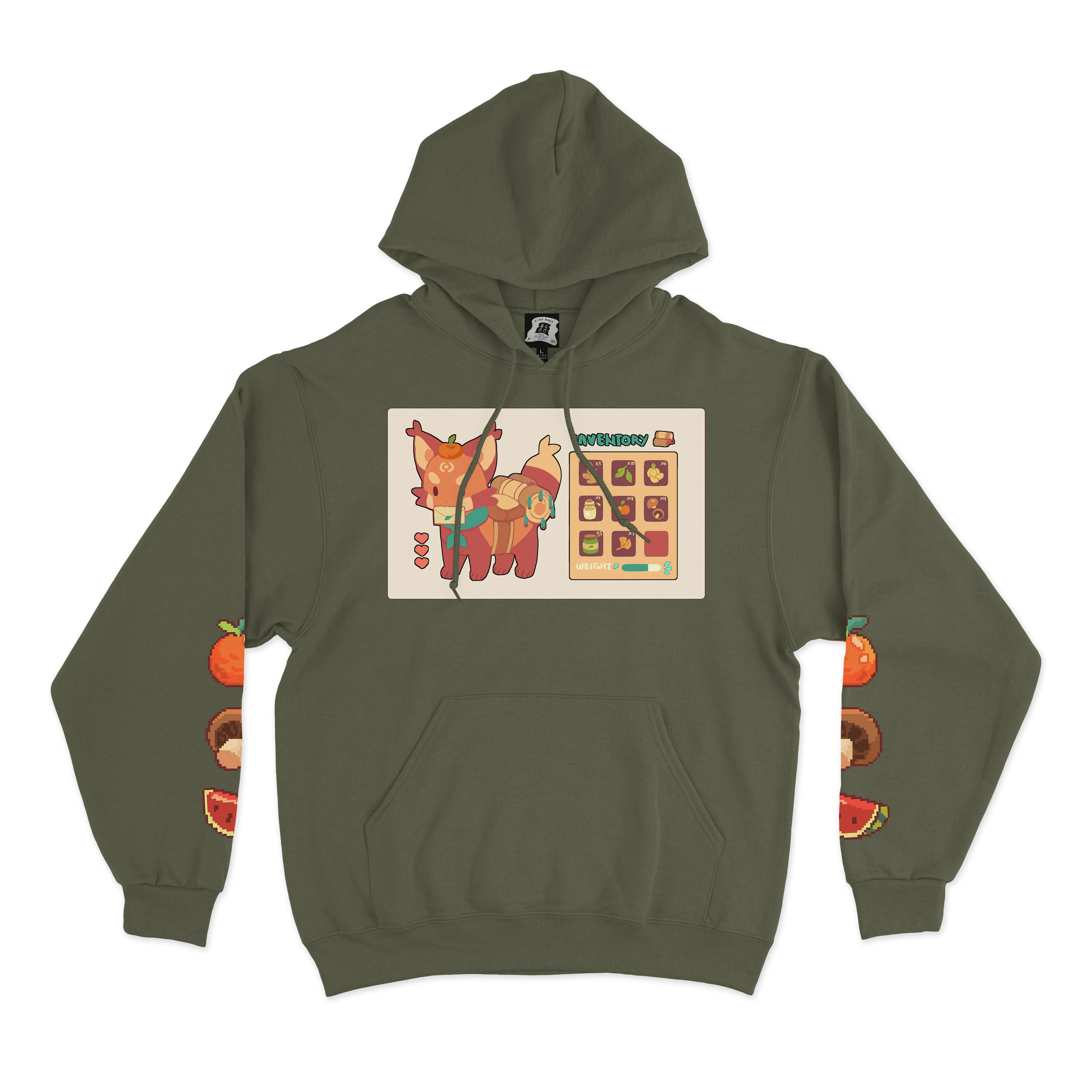 "Delivery" Fleece Hoodie Khaki