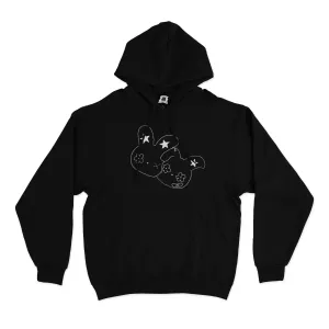 "Double Bunny" Basic Hoodie White/Black