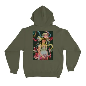 "gearless Idol" Fleece Hoodie Beige/Khaki