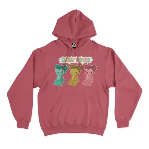 "Jelly Bears" Basic Hoodie Pink
