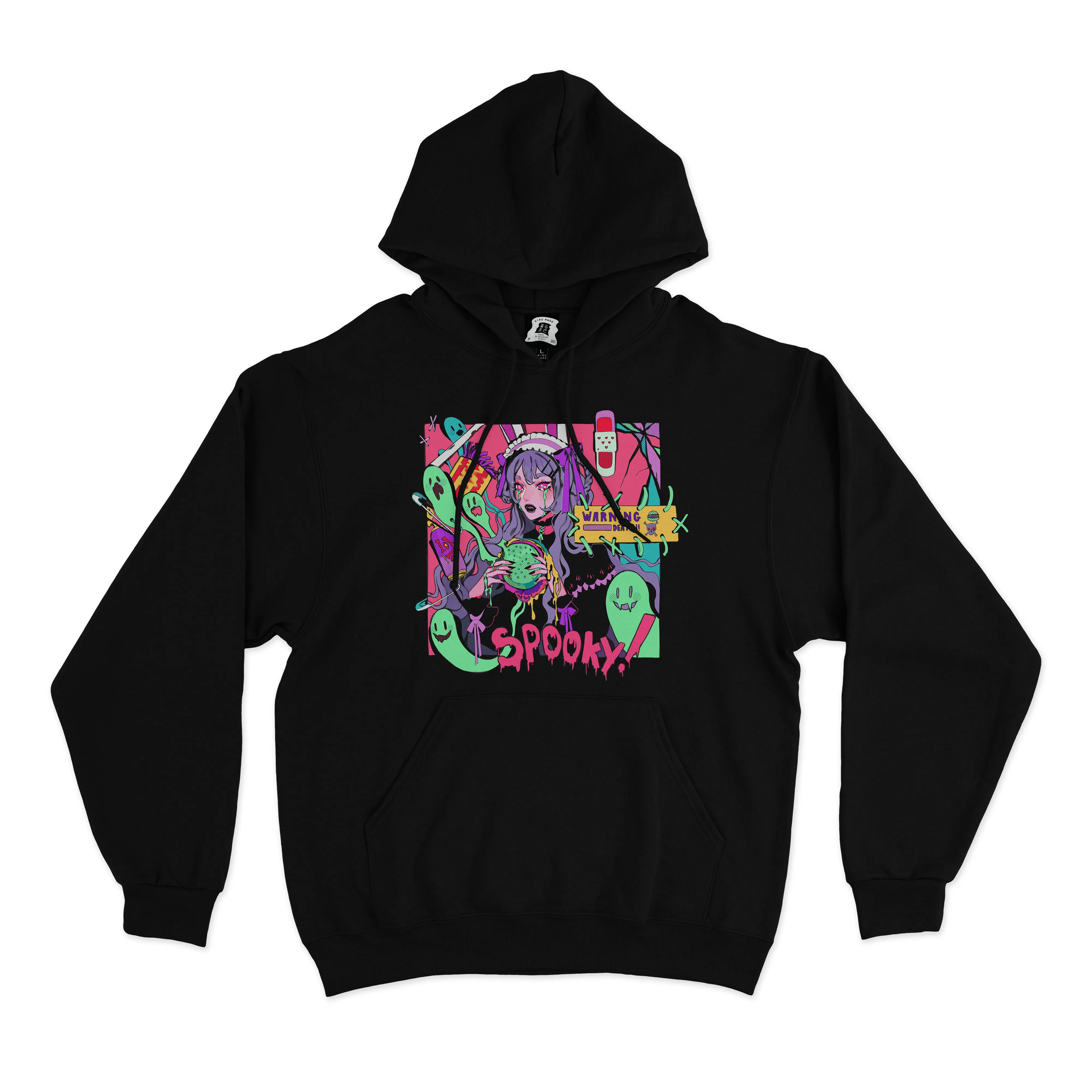 "Junk Food" Basic Hoodie Black