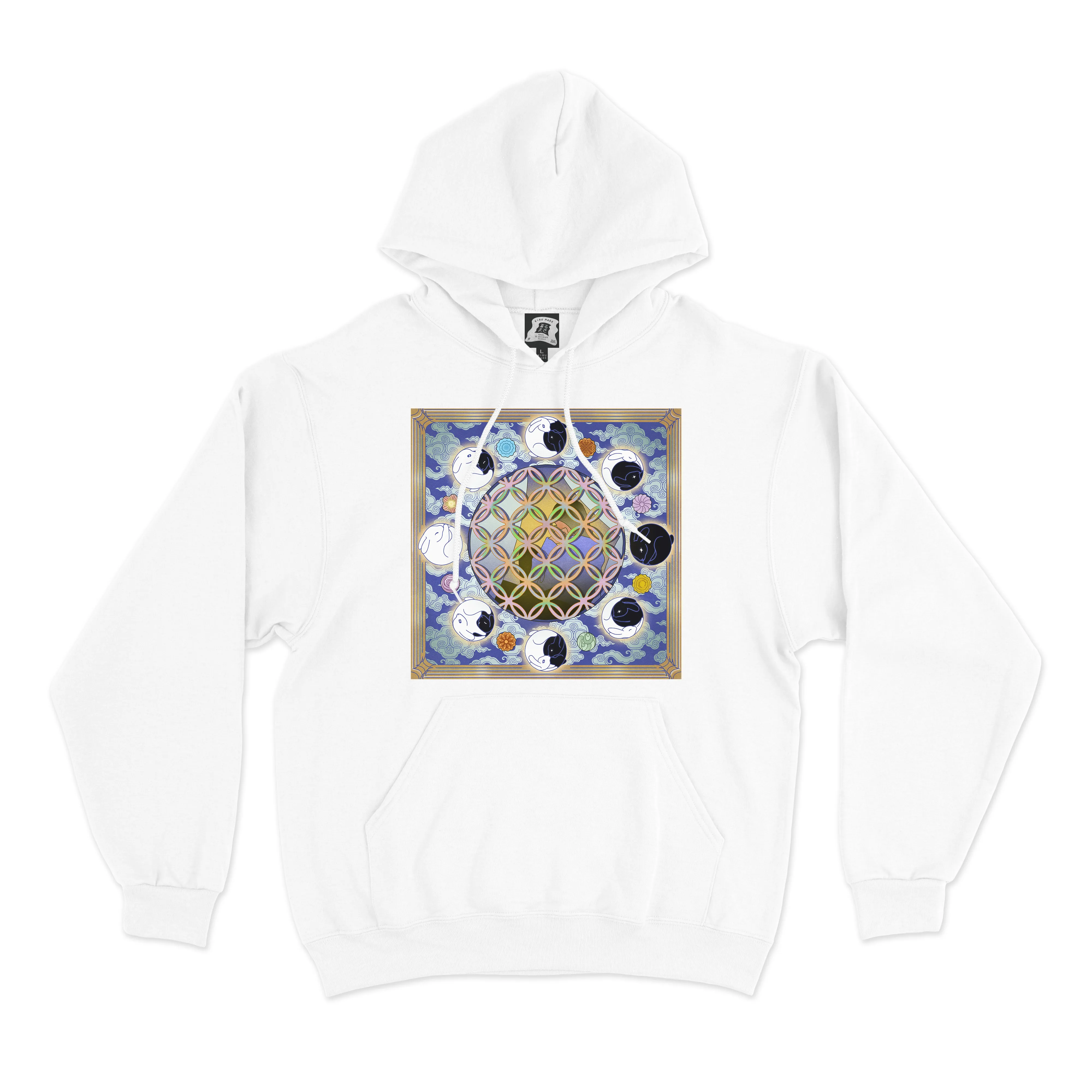 "Mid Autumn" Basic Hoodie White