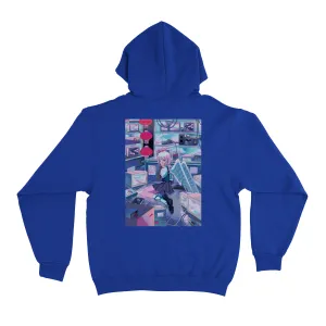 "ᑕᒪOᑌᗪY ᖇOOᗰ" Basic Hoodie Cobalt Blue