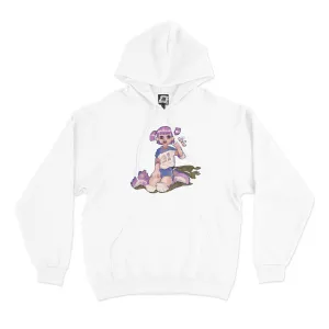 "Rollers" Basic Hoodie White