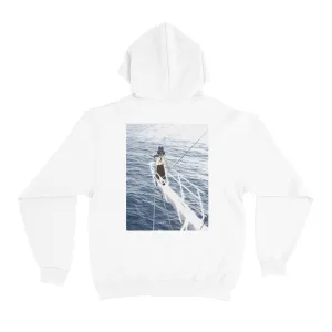 "Seaside" Basic Hoodie White/Black