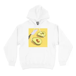 "Surprise" Basic Hoodie White/Pink
