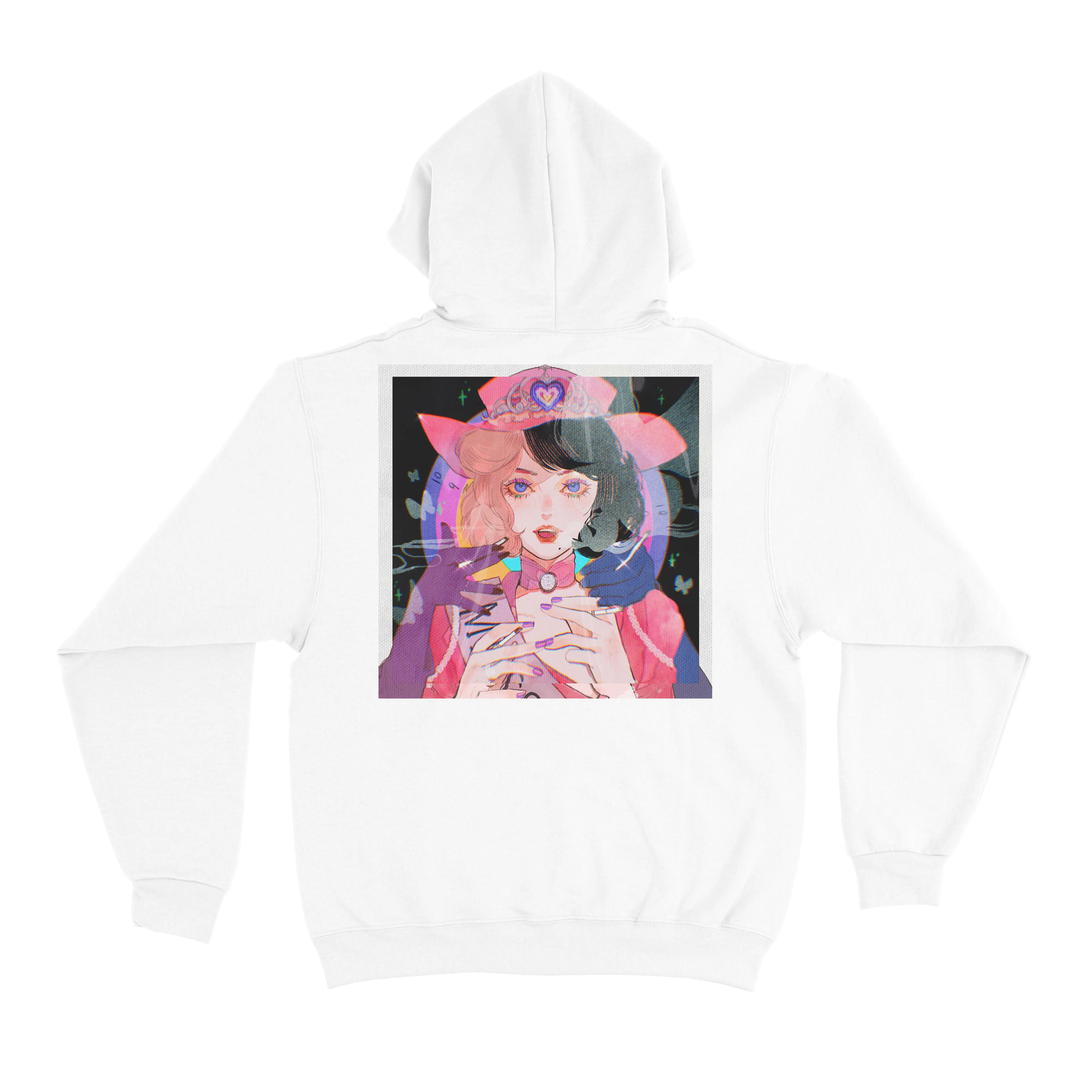 "Target" Basic Hoodie Black/White