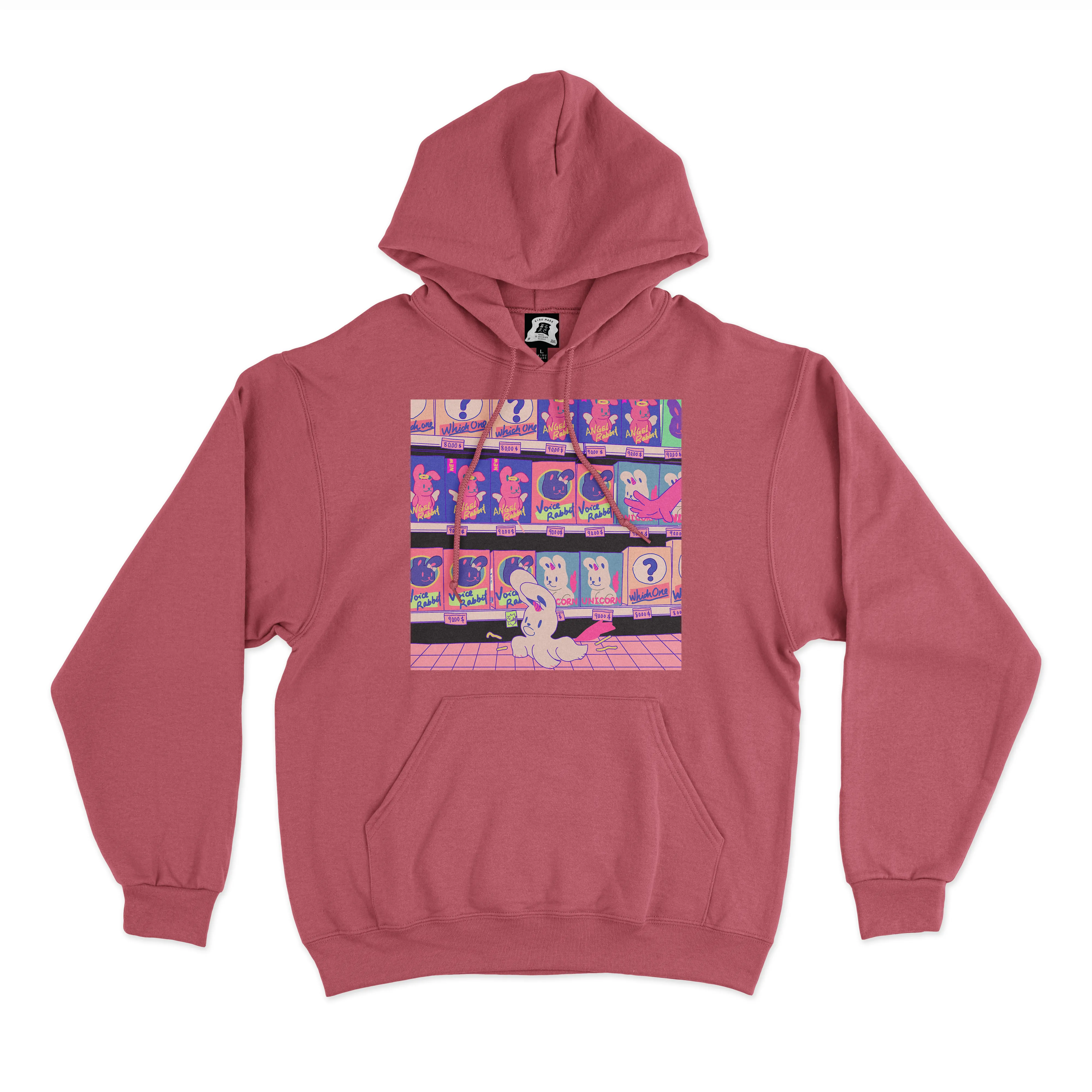 "The Store" Basic Hoodie Pink