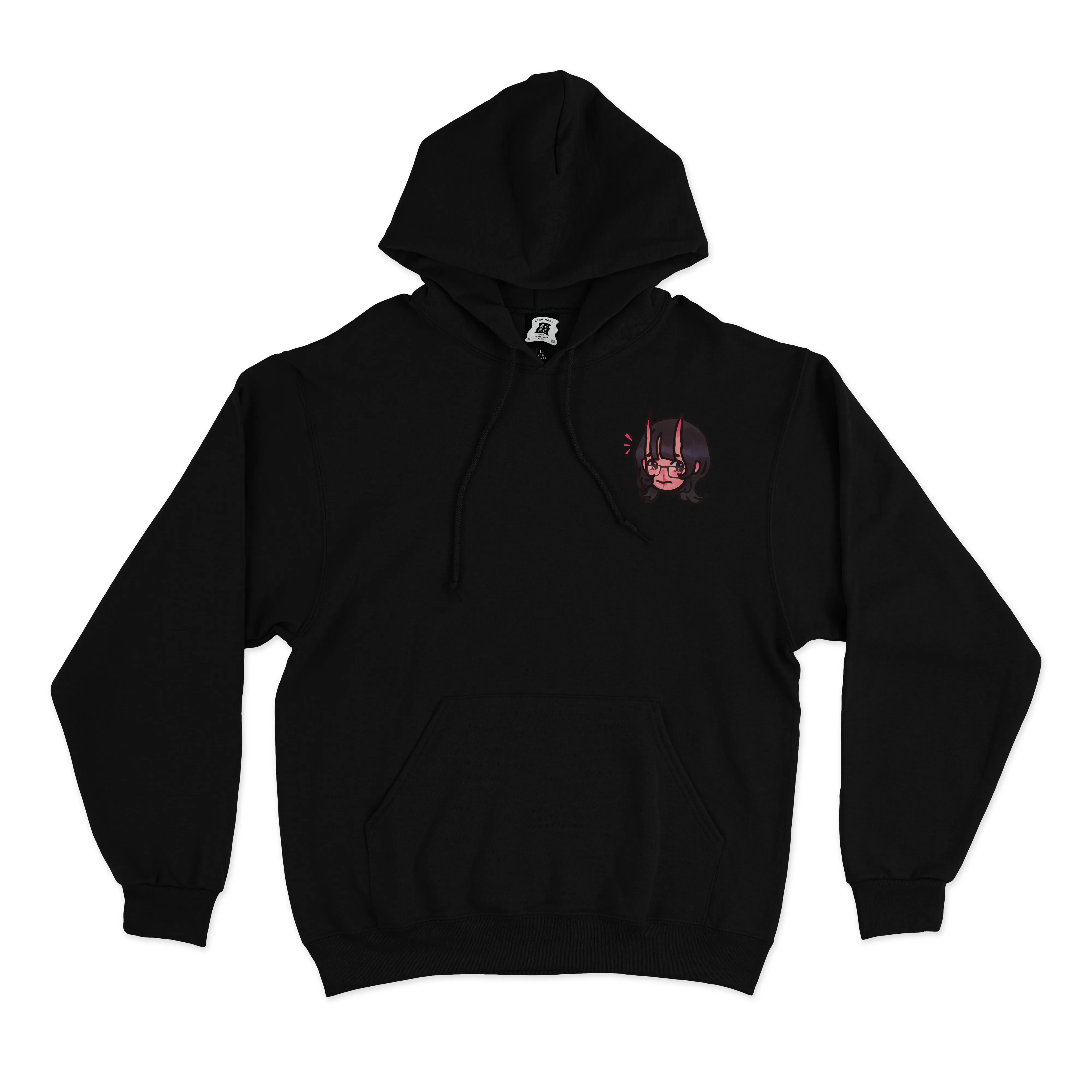 "thorn" Basic Hoodie White/Black