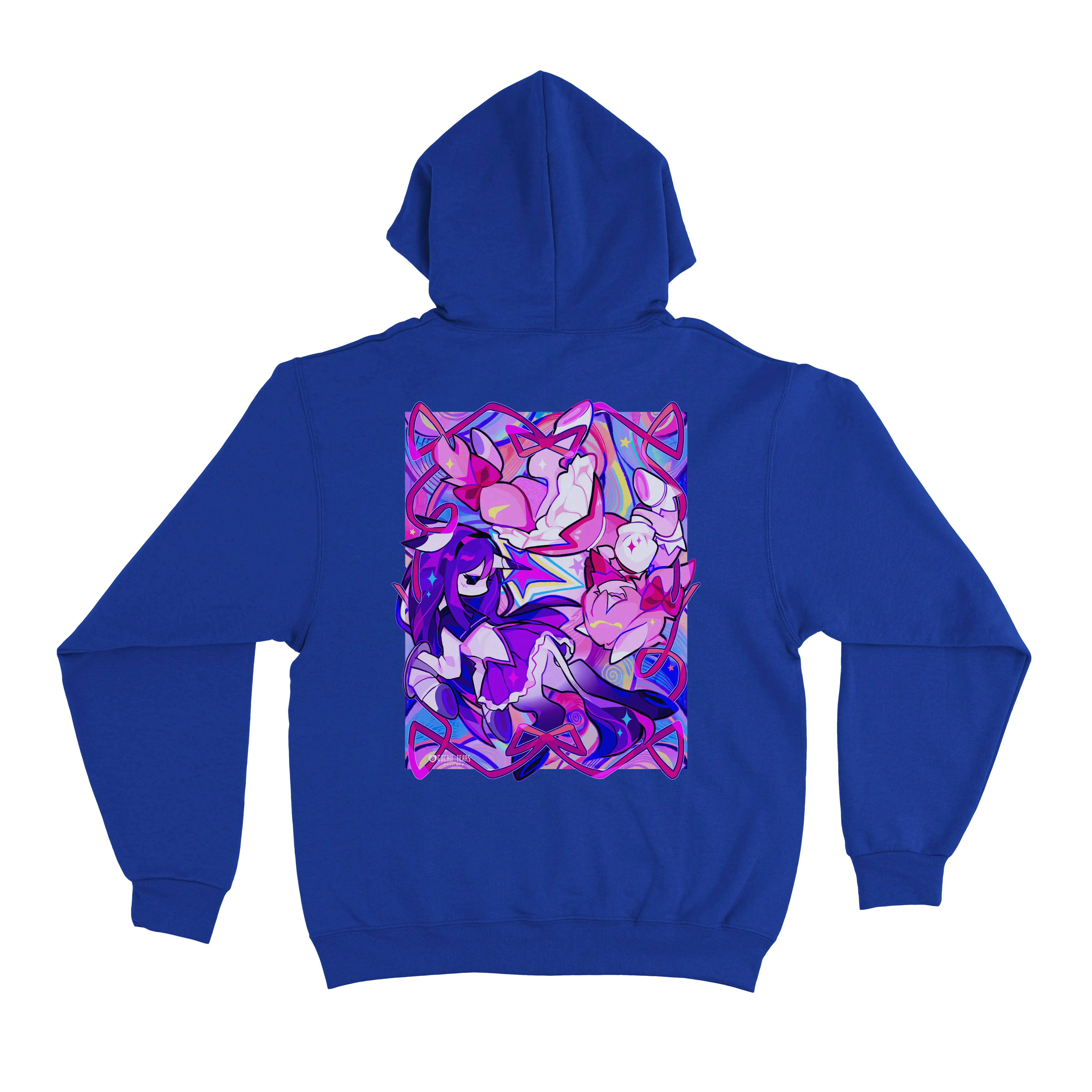"Tied" Basic Hoodie Cobalt Blue