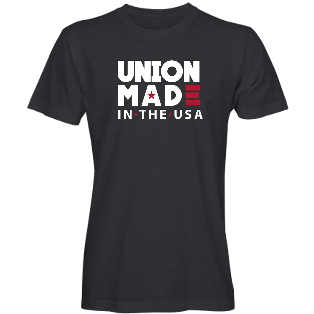 "Union Made in the USA" T-shirt (available in black and navy)