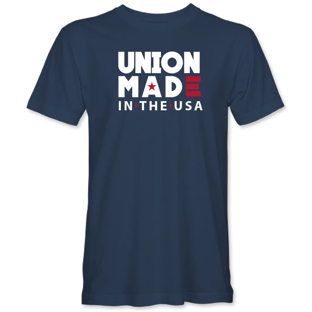"Union Made in the USA" T-shirt (available in black and navy)