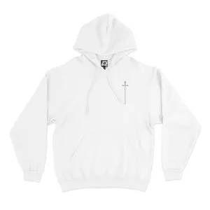 "White Knight" Basic Hoodie White/Black