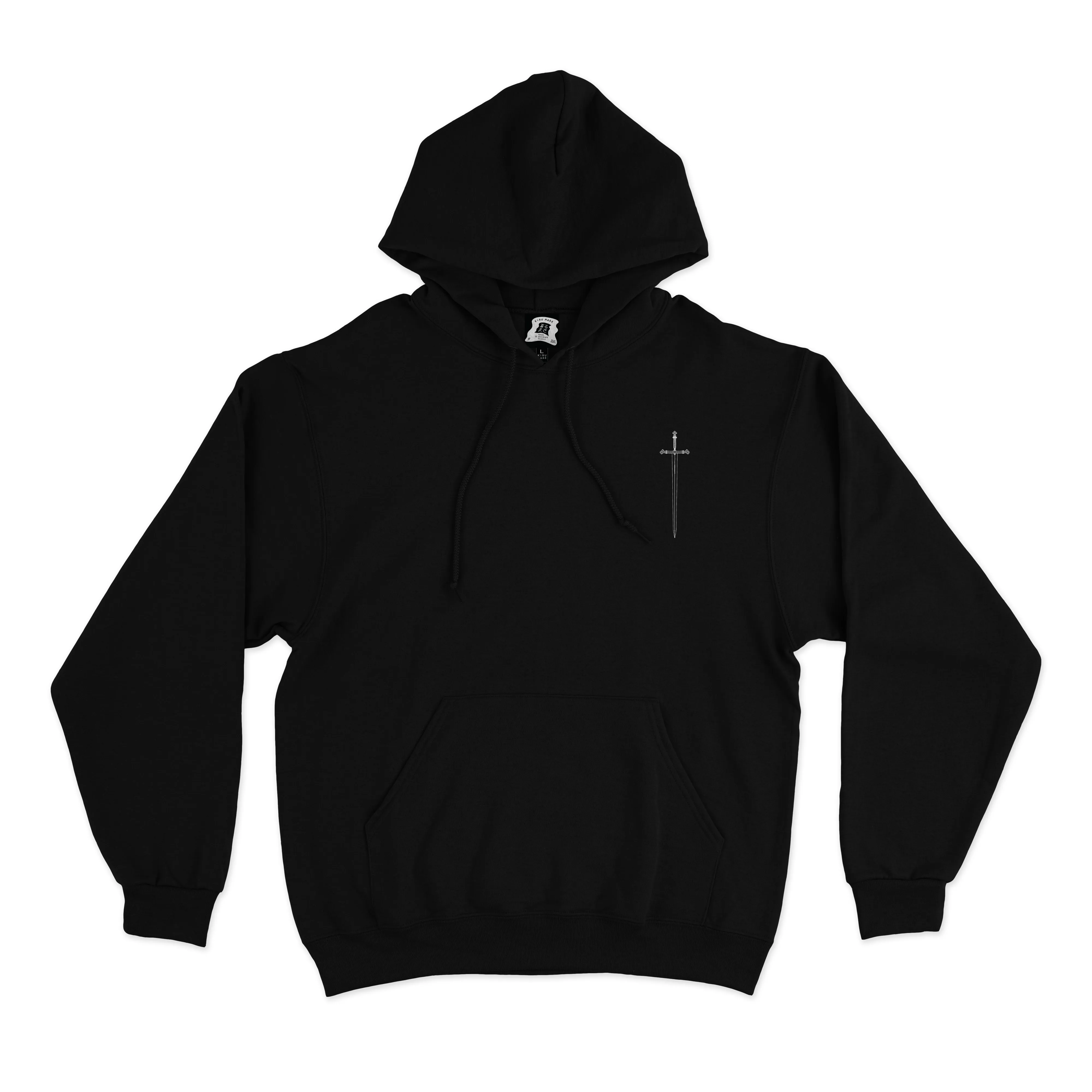 "White Knight" Basic Hoodie White/Black