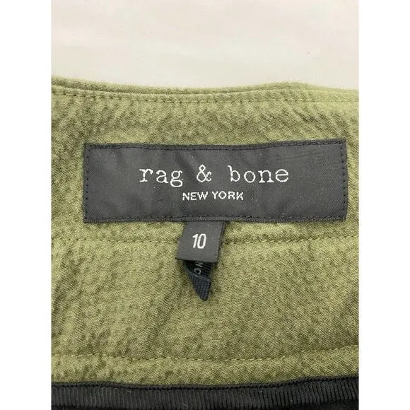 Rag &amp; Bone Camille Relaxed Fit Shorts Cotton Blend Relaxed - Size 10 (run large)