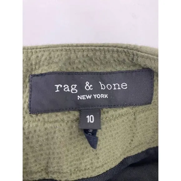 Rag &amp; Bone Camille Relaxed Fit Shorts Cotton Blend Relaxed - Size 10 (run large)