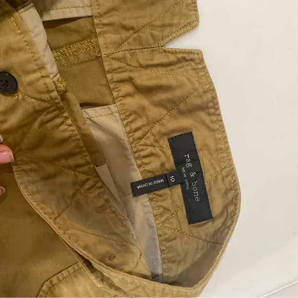 rag and bone Khaki Mandy Shorts