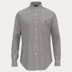 Ralph Lauren Mens Shirt Pine/White and Brown/White