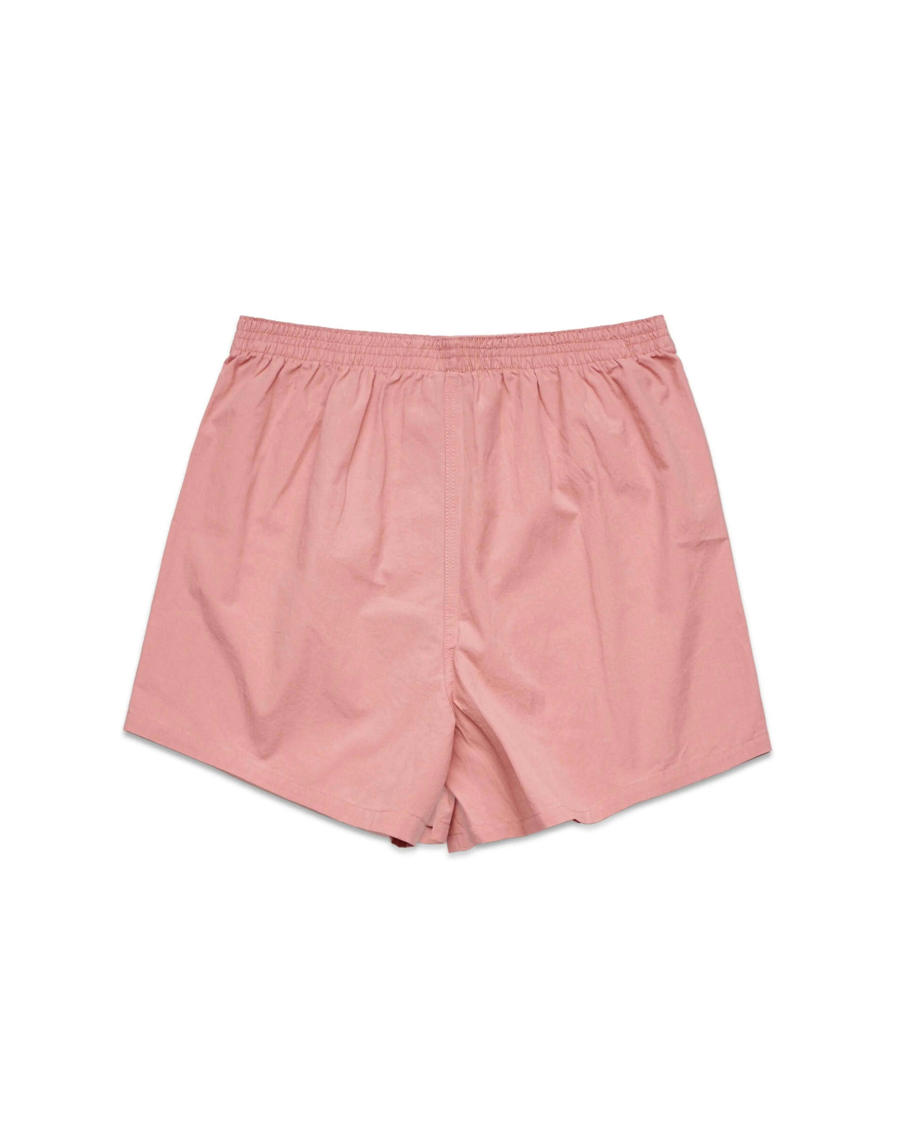 Relaxed Fit Woven Cotton Boxer Shorts - Rose