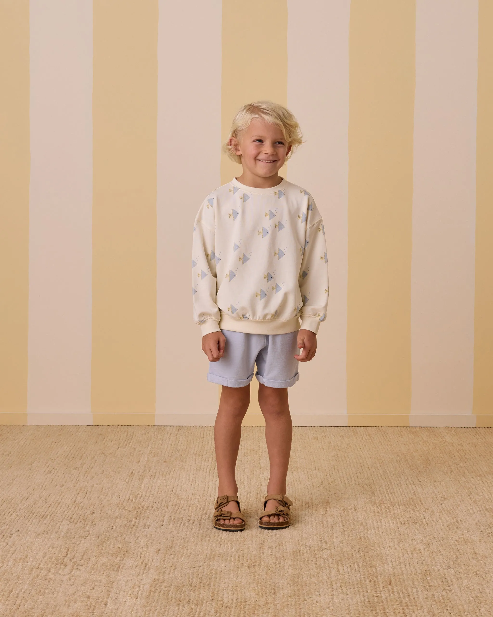 Relaxed Light Blue Shorts
