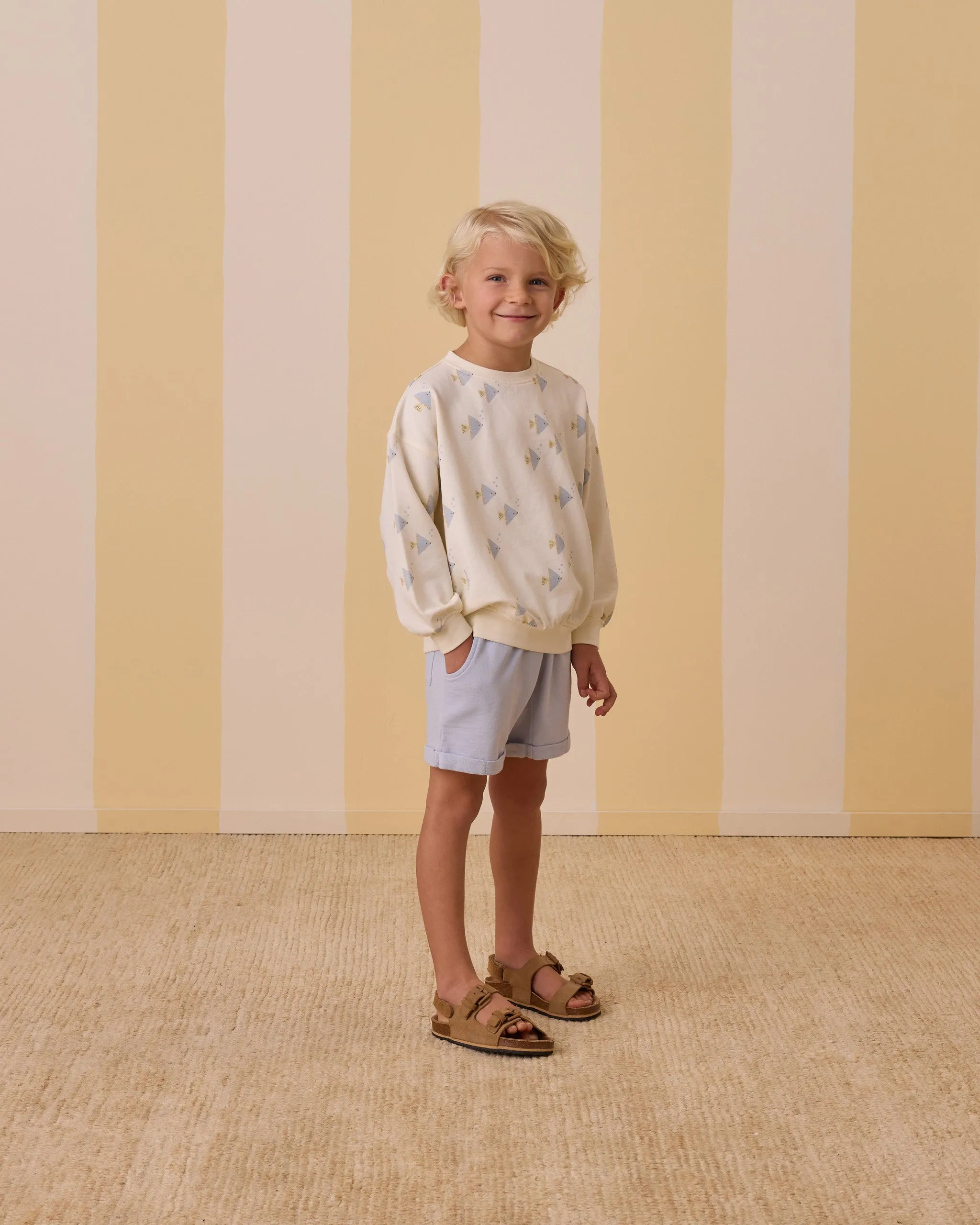 Relaxed Light Blue Shorts